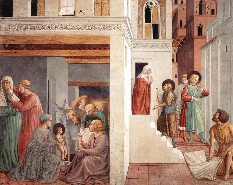 GOZZOLI, Benozzo Scenes from the Life of St Francis (Scene 1, north wall) g china oil painting image